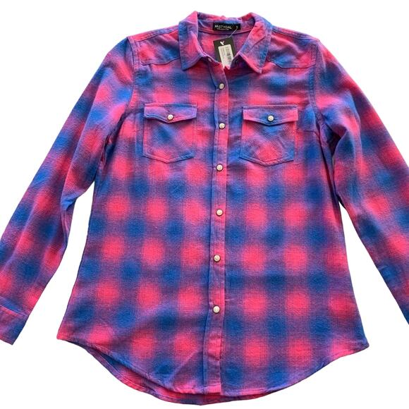 Via Penny Lane Reworked Apparel | Britney Spears Graphic Button Up Flannel Shirt - Picture 6 of 12